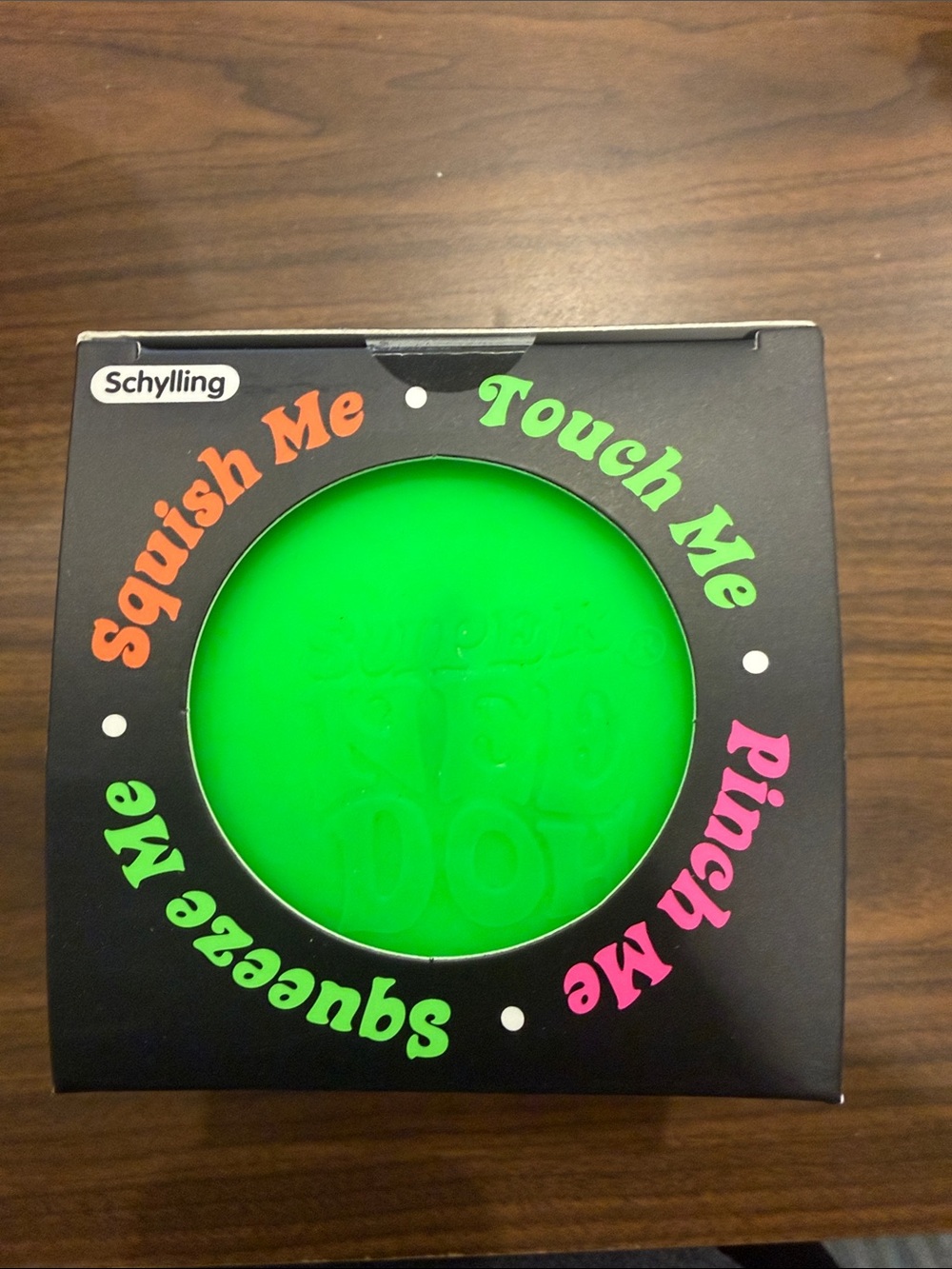 Green Super Nerd Dot Sensory Squishy Toy